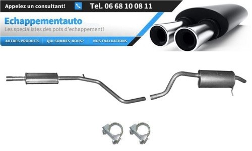 Pot d'échappement Dacia Lodgy 1.2 TCe ensemble silencieux central et arrière complet