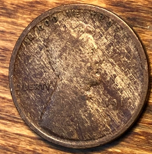 1916 Lincoln Wheat Cent Monster Improper Alloy Mix Error Unique Eye Appeal Woody