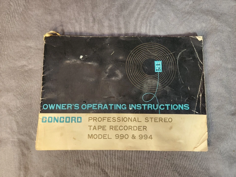 Carrete a carrete Concord 994, con altavoces y manual, usado en excelente estado/probado *leer* Foto 4 de 4