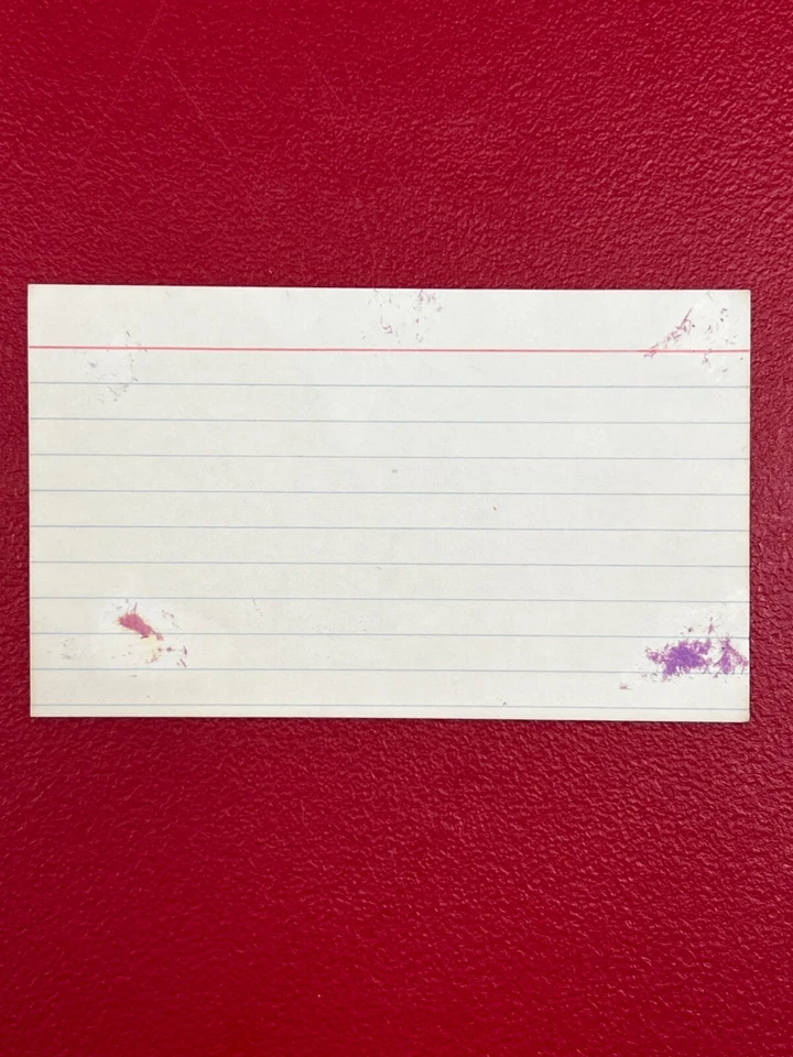 Tarjeta índice firmada por Ollie Matson 3x5 con JSA Eagles, Rams, Cardinals Hall of Fame Foto 3 de 4