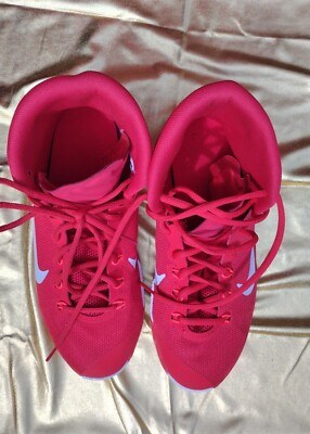 NIKE Prime Hype DF II 2016 Size 6 Red/White Basketball Sneakers