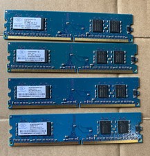 Lot Of 4 Nanya NT256T64UH4A0FY-5A PC2-3200U-333-10-C1 256MB Memory RAM