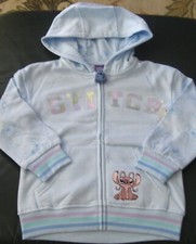 NWT Lilo  Stitch Girls zipper Licnsed Toddler hoodie Jacket Size 5