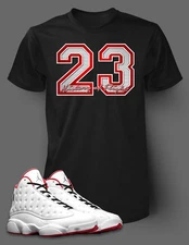 Pro Club Shaka 23 Graphic Sneaker Tee Shirt Match J13 History Flight Big Tall T