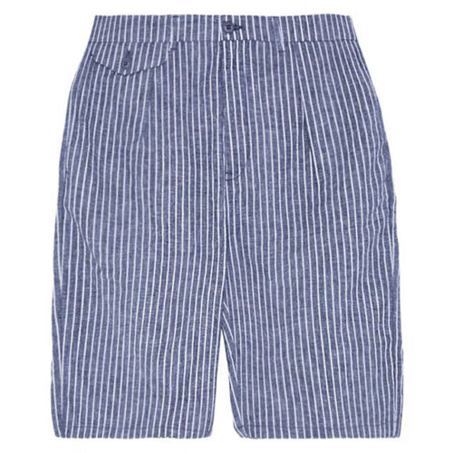 Pepe Jeans Deans Striped Chino Shorts Blue Mens Bottoms PM800696 0AA - 第 1/1 張圖片