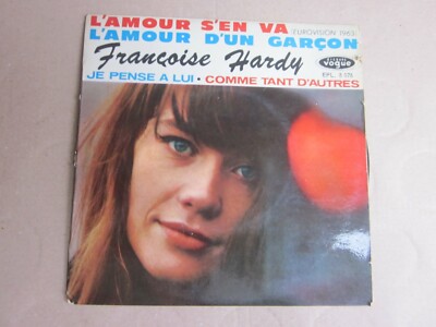 45 TOURS FRANCOISE HARDY L'AMOUR S'EN VA EUROVISION 1963