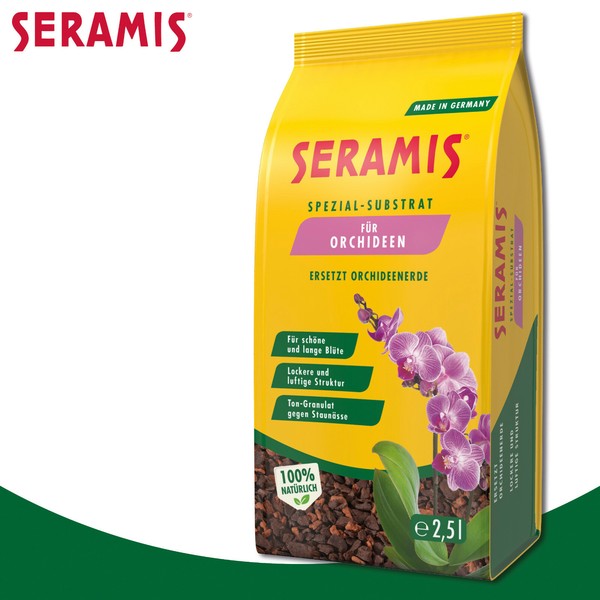 Seramis 2,5L Spezial-Substrat FüR Orchideen Ersetzt Erde Topfpflanze Wachstum-image