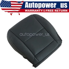 For 2010-2015 Chevy Camaro Passenger Bottom Replacement Leather Seat Cover Black