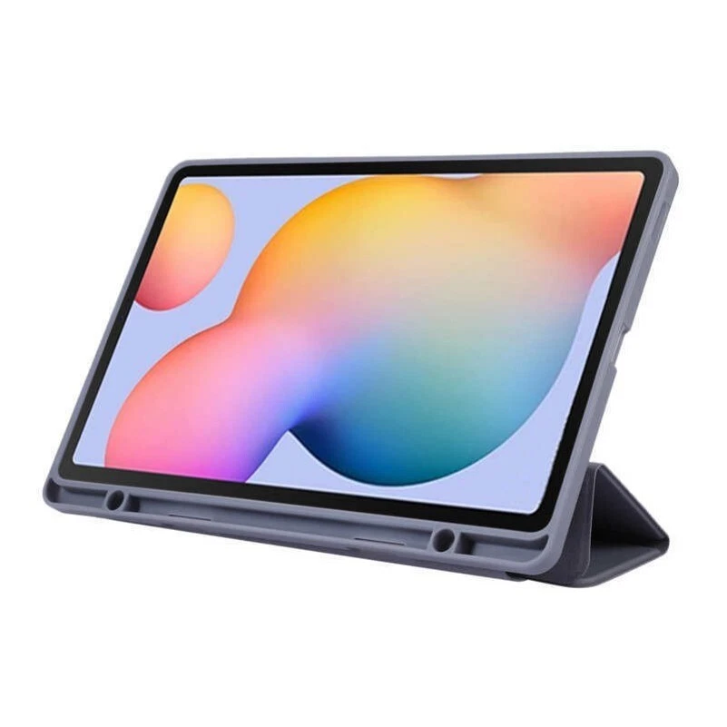 For Samsung Galaxy Tab S6 Lite 10.4" Smart Leather Cover Flip Case With Pen Slot - Image 4 of 4