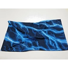 SOX Jumbo Book Cover Stretchable Fabric Blue Sky Lightning