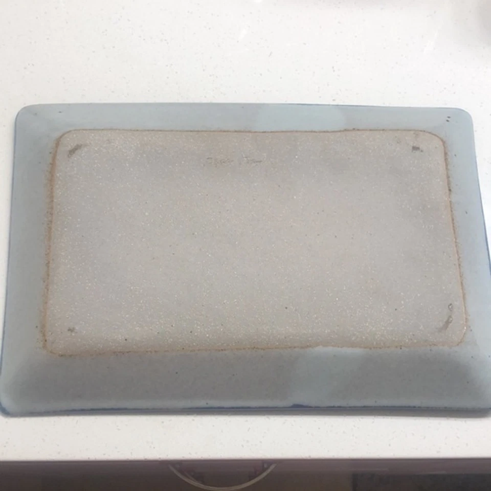 Saltspring Pottery Blue Platter Tray Made In Canada - Image 4 of 4