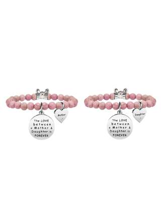Micory Bracciale Donna Argento Sterling 925 Bracciale Mamma Figlia,Regalo Donna Originale per nonna Mamma Figlia Anniversario