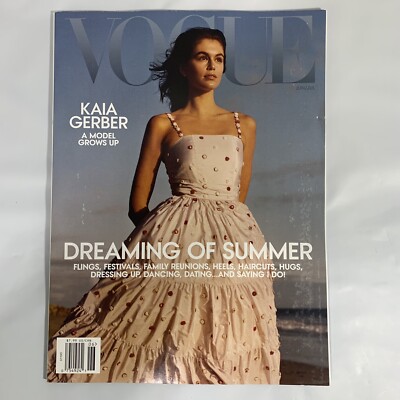  Vogue Magazine June July 2021 Kaia Gerber A Model Grows Up Dreaming of Summer