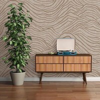 Vliestapete Wellen Putz Optik Shabby Beige Grau Gold Metallic 39507-1 (4,12€/1Qm