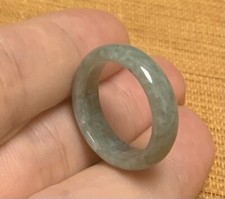 Certified Green Burma Natural A Jadeite Jade Round Circle Ring NO. 5.25 418174