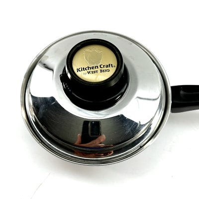 Kitchen Craft Waterless Cookware 1 QT Sauce Pan Pot with Lid