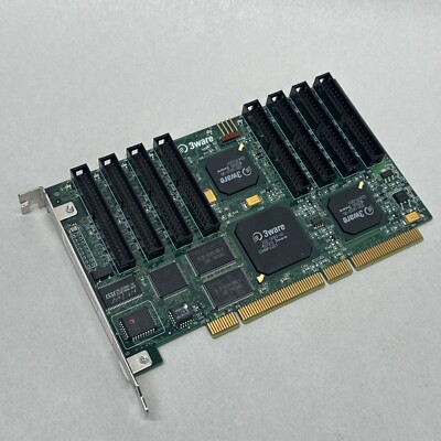 3Ware Escalade 8 Channel IDE/PATA RAID Controller Card P/N 700-0119-00 A Board
