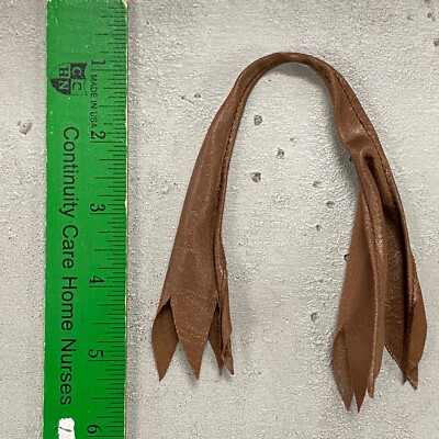 KC-SFL-BRN: 1/12 scale Long Brown Fabric Wired Scarf (No figure)