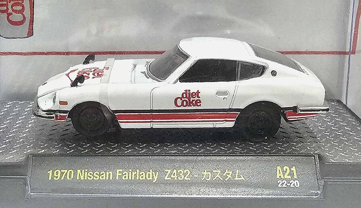 2022 M2 Machines Diet Coke 1970 Nissan Fairlady Z432 (White