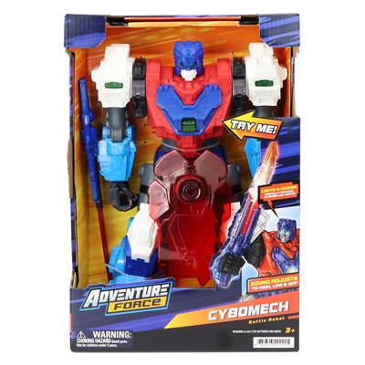 @ Adventure Force - Cybomech Robot Action Figure with Lights & Sounds 13''  