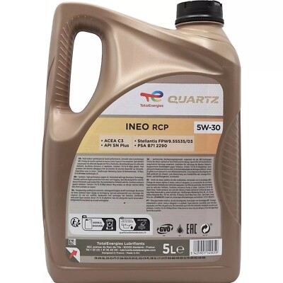 TotalEnergies Quartz Ineo RCP 5w-30 Advanced Synthetic Engine Oil