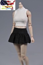 1/6 black Pleated skirt for Phicen Hot Toys 12" female figure worldbox ❶USA❶