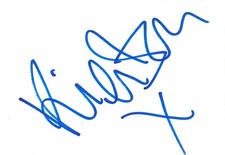 Kierston Wareing Autogramm signed 10x15 cm Karteikarte 