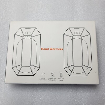2 Pack Hand Warmers Rechargeable, Portable Electric Hand Warmers Reusable, USB