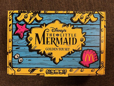 McDonald's Disney The Little Mermaid Golden Toy Set Happy Meal Boxed Set 1997
