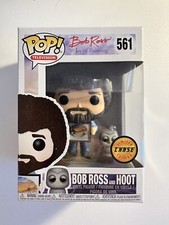Funko Pop! Bob Ross & Hoot  (Chase) Limited Edition #561. Vaulted!