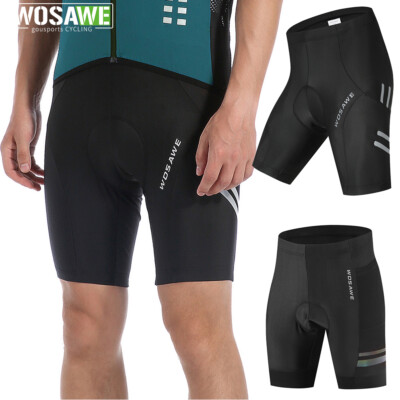 WOSAWE Mens Cycling Shorts Gel Padded MTB Road Bike Riding