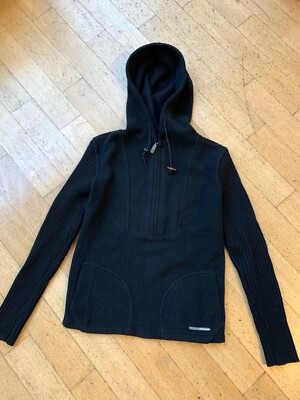 Damen Pullover mit Kapuze, Marke Firetrap U.K., Original , Gr M, blau/schwarz