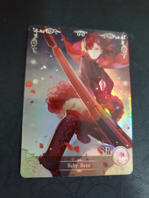 Ruby Rose - RWBY - Goddess Story Secret Rare Holo Foil - Waifu Card 