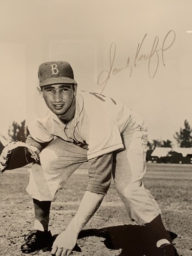 Sandy Koufax Autographed Brooklyn Dodgers Major League Baseball 17x20 - Framed! - Picture 2 of 6