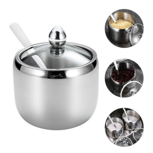 Salt Cellar Bowl Keeper Sugar Dispenser Jar Seasoning Container