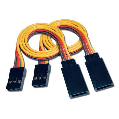 8x Servo-Verlängerungskabel 30 Cm – 3-Pin, 22AWG, Für JR, Graupner, Futaba (Stecker Auf Buchse)