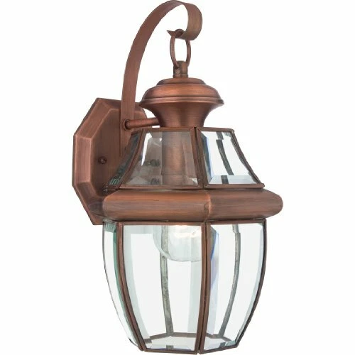 Quoizel NY8316AC Newbury Light Outdoor Wall Lantern, Aged Copper - Picture 1 of 1