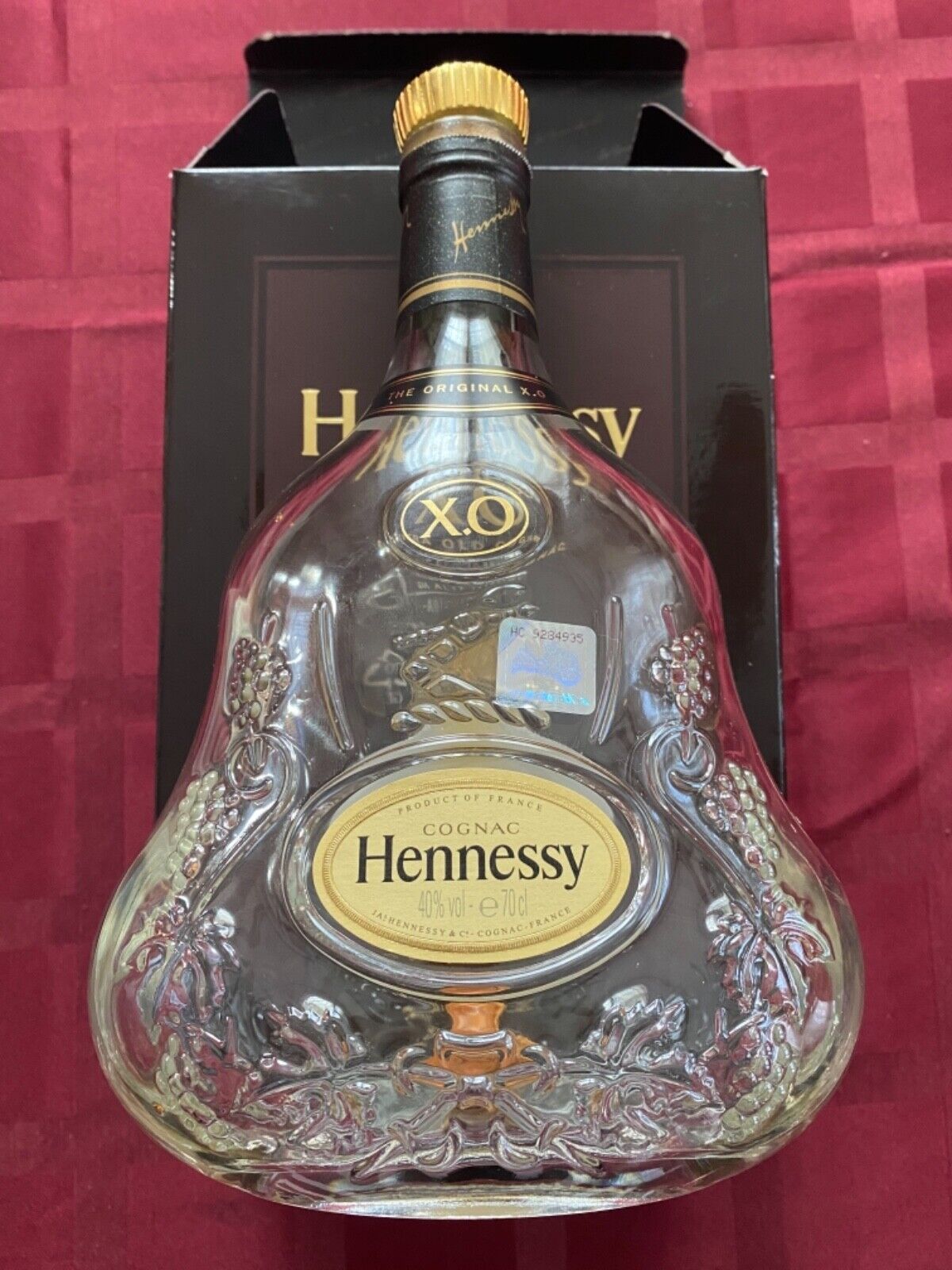 Hennessy~XO Extra Old Cognac~750ml Empty Bottle & Box