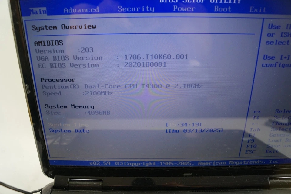 ASUS K601J Notebook PC Laptop 16in 2.1GHz 4GB Mem Black No HDD WORKING PoR B142 - Image 2 of 4