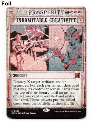 Indomitable Creativity (Showcase) - FOIL - [Outlaws of Thunder Junction] MTG OTP