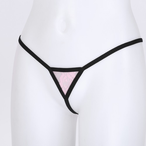 Damen Slips Mit Spitze Transparenter G-String Tanga Niedrige Taille Unterwäsche - Bild 55 von 55