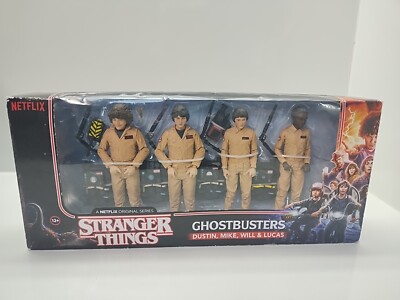 MCFARLANE TOYS NETFLIX STRANGER THINGS AS GHOSTBUSTERS 4 PACK FIGURES 2018 NEW