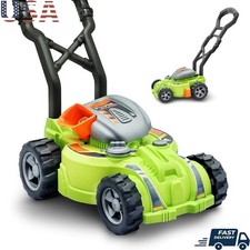 Realistic Light Sound Power Mower Toy Kids Yard Play 2 AA Batteries Included New
