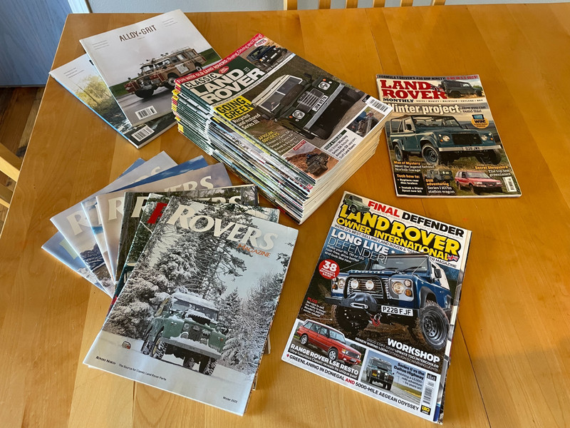 Land Rover Magazine Bundle Lot 38 Total Series Defender Range Rover
