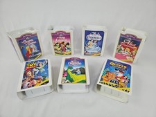 Walt Disney Masterpiece Collection McDonald's Lot of 7 VHS Happy Meal Toys 95-96