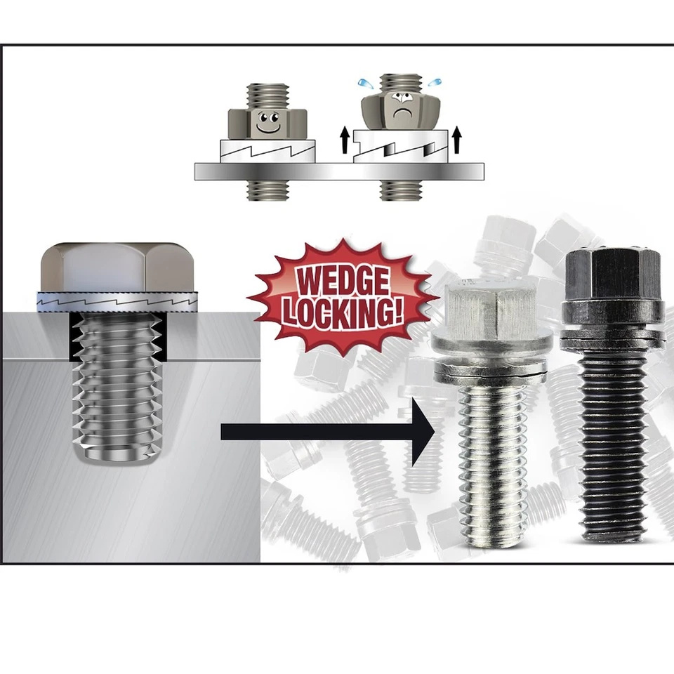 Proform 66753 3 8 X 1  Wedge Locking Header Bolt  Pack Of 12 - Image 2 of 4