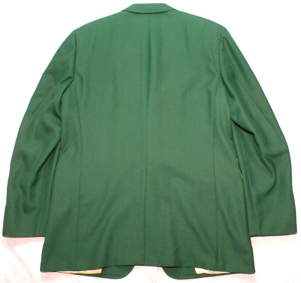 VTG Hart Schaffner Marx 44 Green Golf Blazer Jacket Sport Coat Masters, USA Made - Image 3 of 4