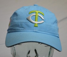 Minnesota Twins Spring Training Baseball Cap, Hat Blue Green Strap Clasp Florida