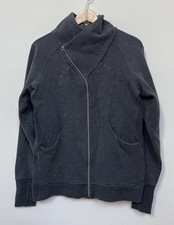 Lululemon Women's Size 12 Asymmetrical Full Zip Scuba Jacket Dark Gray