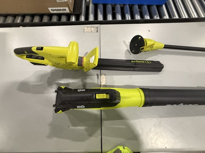 #ad SUN JOE 24 VOLT IONMAX CORDLESS GARDEN COMBO KIT 2.0 AH BATTERY GREEN BLK $105.29